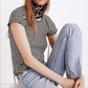 Madewell Baby Tee in Stripe